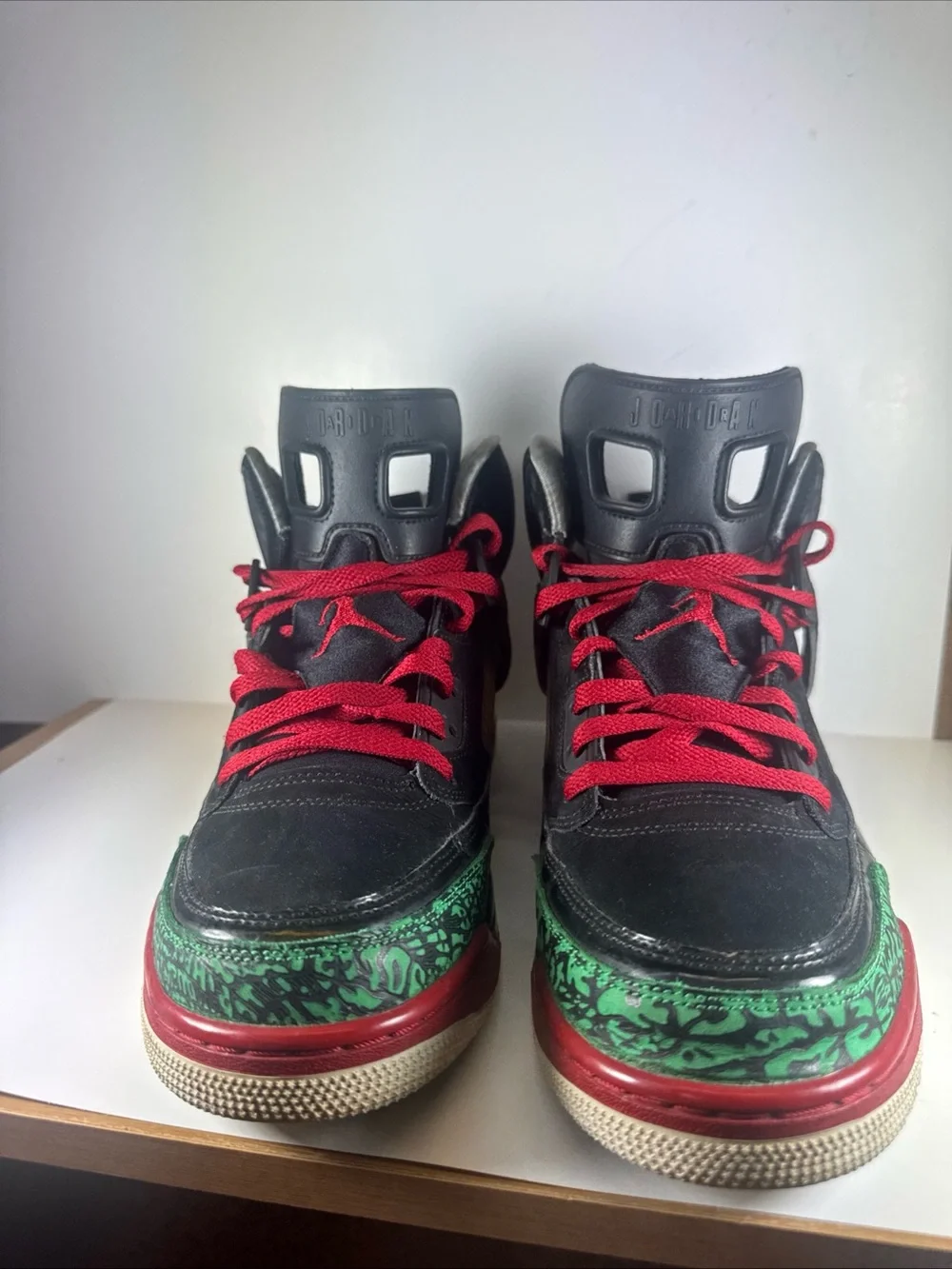 Air Jordan Spizike OG Men’s Size 11 Black Red Green High Top Athletic Sneakers